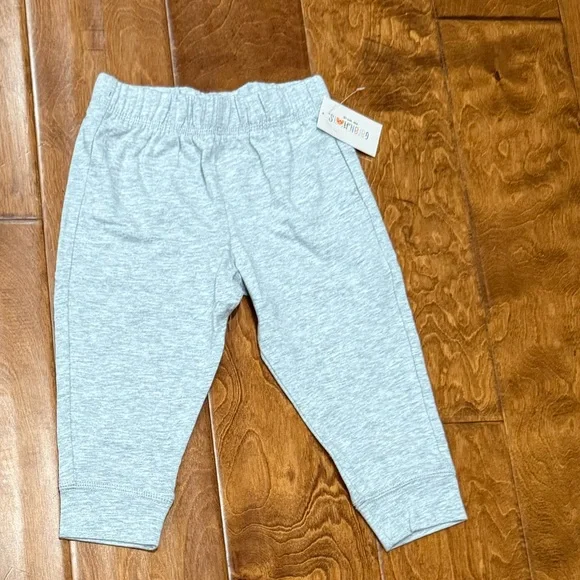 NWT Size 12M Garanimals Solid Gray Jersey Joggers - Picture 2 of 2